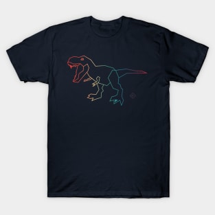 T-Rex Rainbow Dinosaur Trex T-Shirt